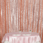 4ft x 9ft Sequin Backdrop Photography - Rose Gold