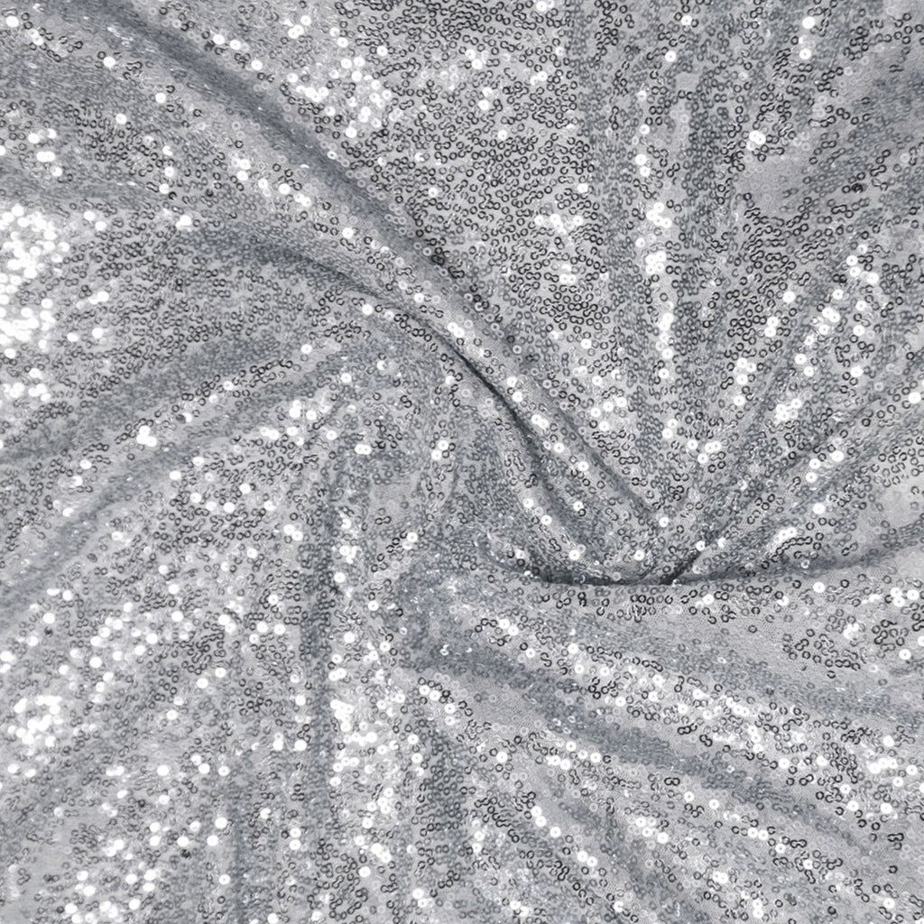 4ft x 9ft (1.3m x 3m) Sequin Backdrop Photography - Silver
