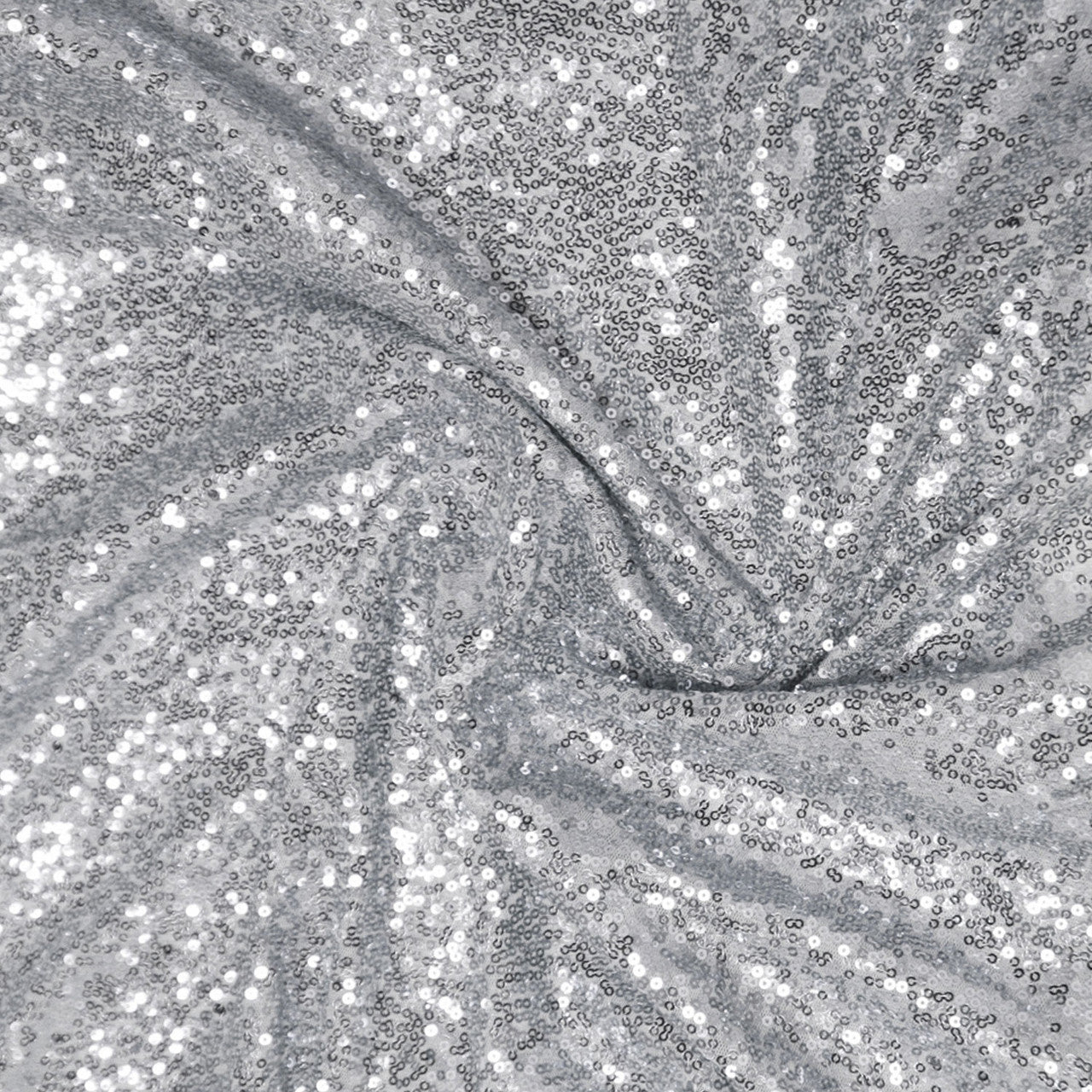 4ft x 9ft (1.3m x 3m) Sequin Backdrop Photography - Silver