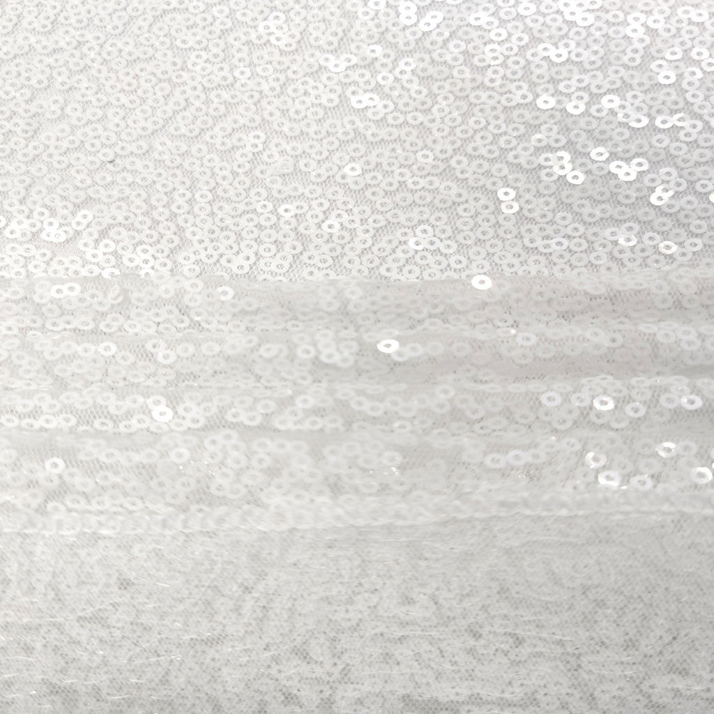 4ft x 9ft Sequin Backdrop Photography - White