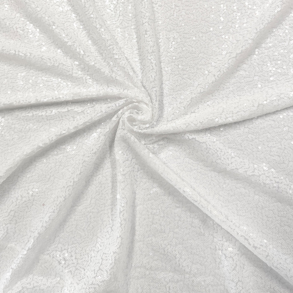 4ft x 9ft Sequin Backdrop Photography - White