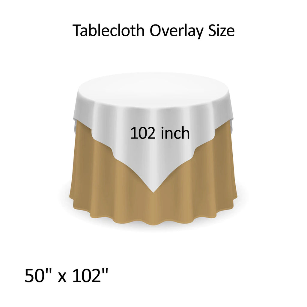 Glitter Sequin Tablecloth Overlay - Royal Blue