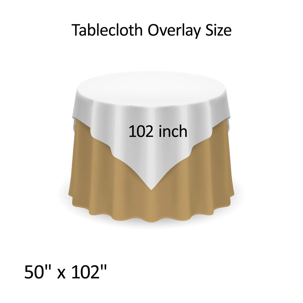 Glitter Sequin Tablecloth Overlay - Royal Blue