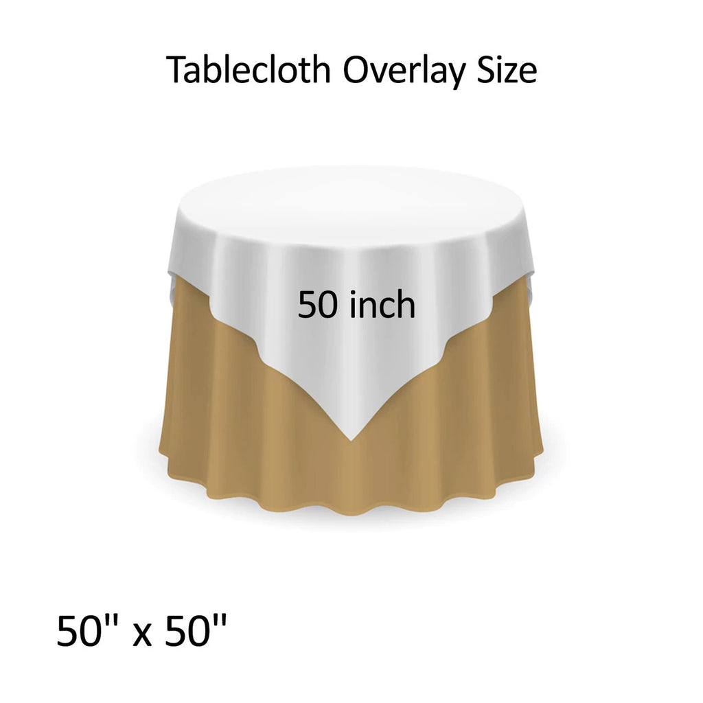 Glitter Sequin Tablecloth Overlay - Royal Blue