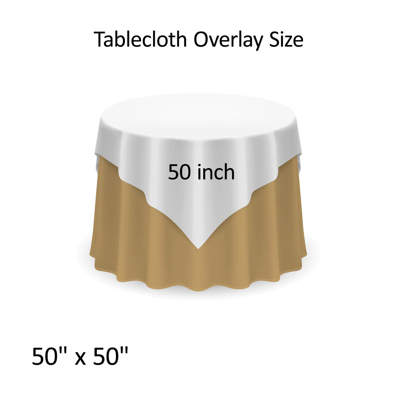 Glitter Sequin Tablecloth Overlay - Royal Blue