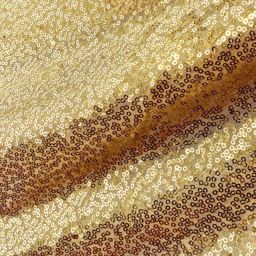 Glitter Sequin Tablecloth Overlay - Gold