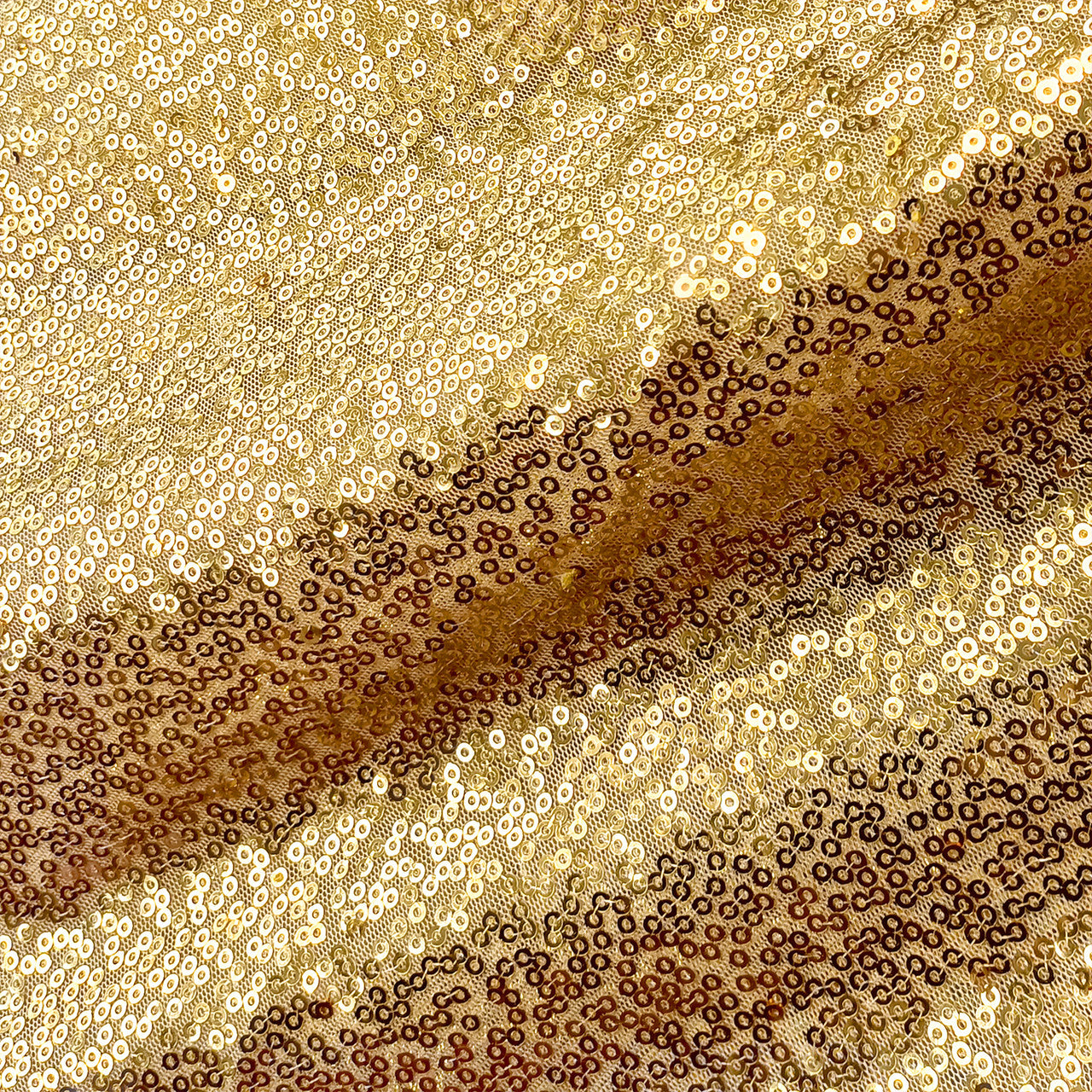 Glitter Sequin Tablecloth Overlay - Gold