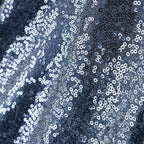 Glitter Sequin Tablecloth Overlay - Navy
