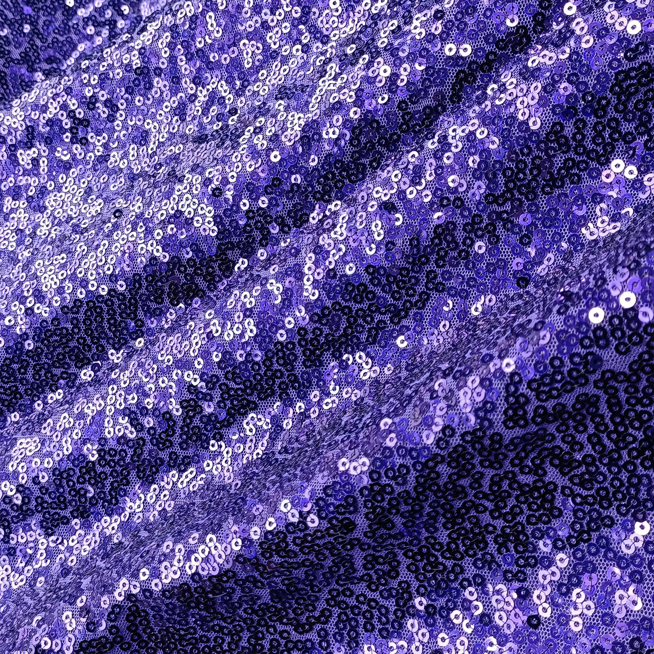 Glitter Sequin Tablecloth Overlay - Purple
