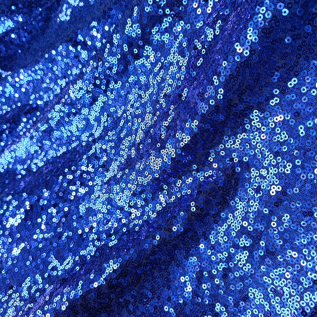 Glitter Sequin Tablecloth Overlay - Royal Blue