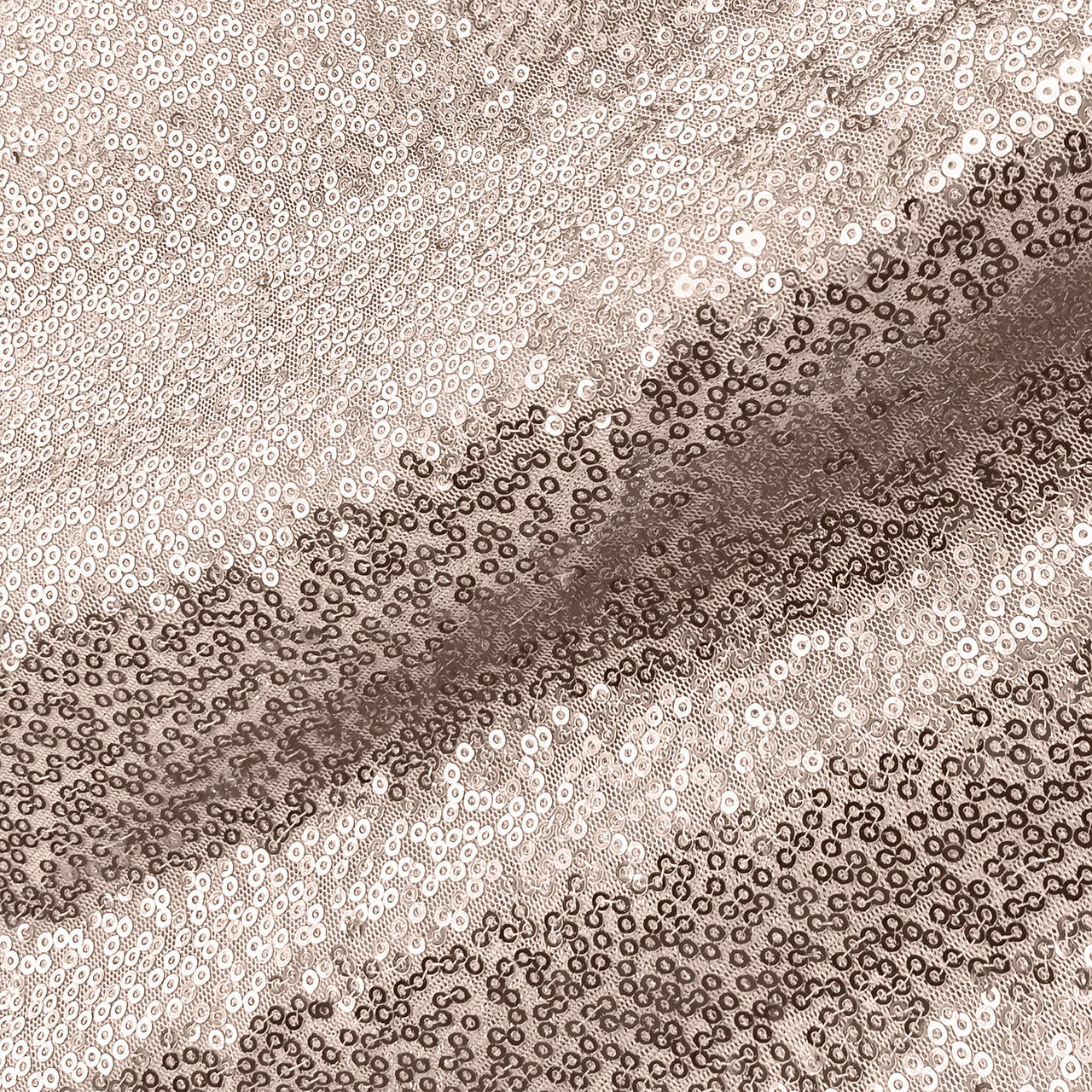 Glitter Sequin Tablecloth Overlay - Rose Gold