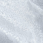 Glitter Sequin Tablecloth Overlay - White