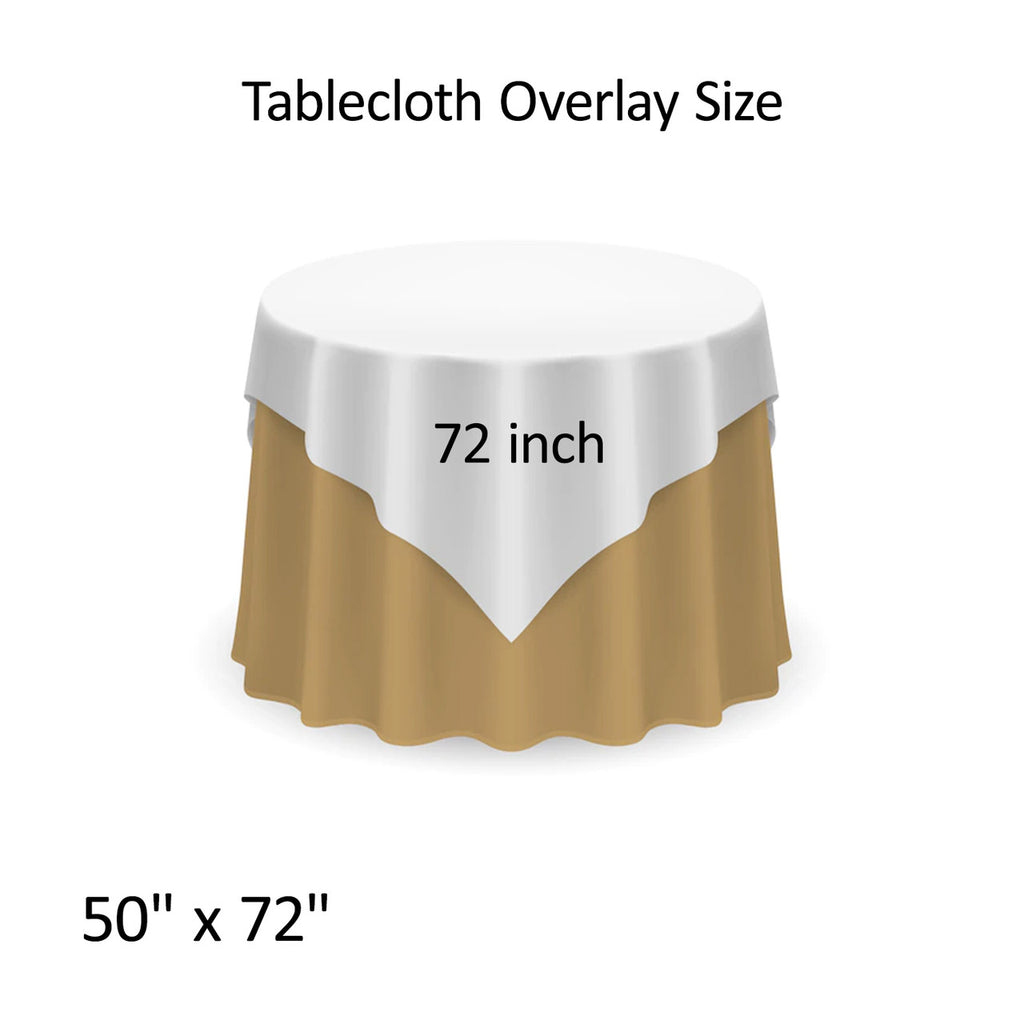 Glitter Sequin Tablecloth Overlay - Royal Blue