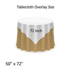 Glitter Sequin Tablecloth Overlay - Royal Blue
