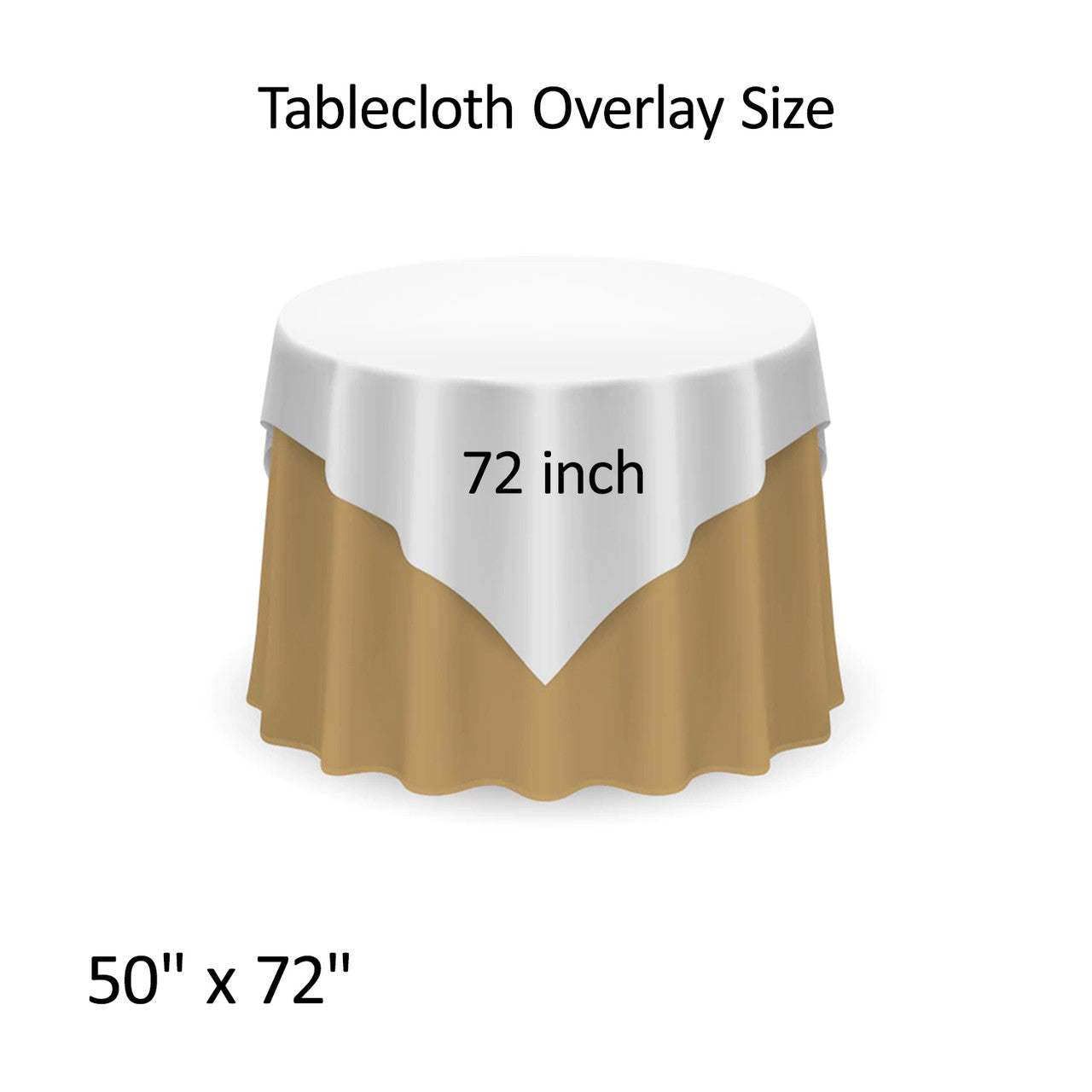 Glitter Sequin Tablecloth Overlay - Royal Blue