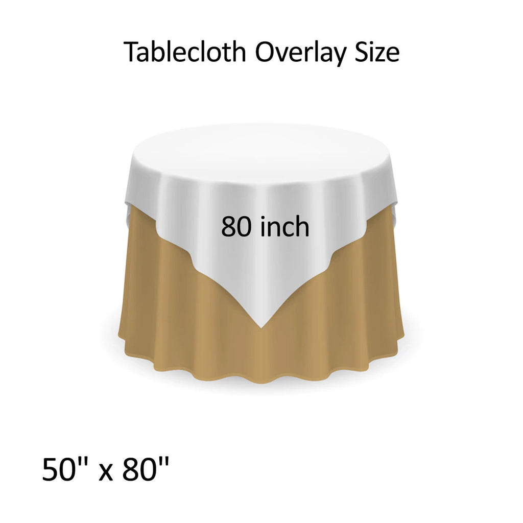 Glitter Sequin Tablecloth Overlay - Royal Blue