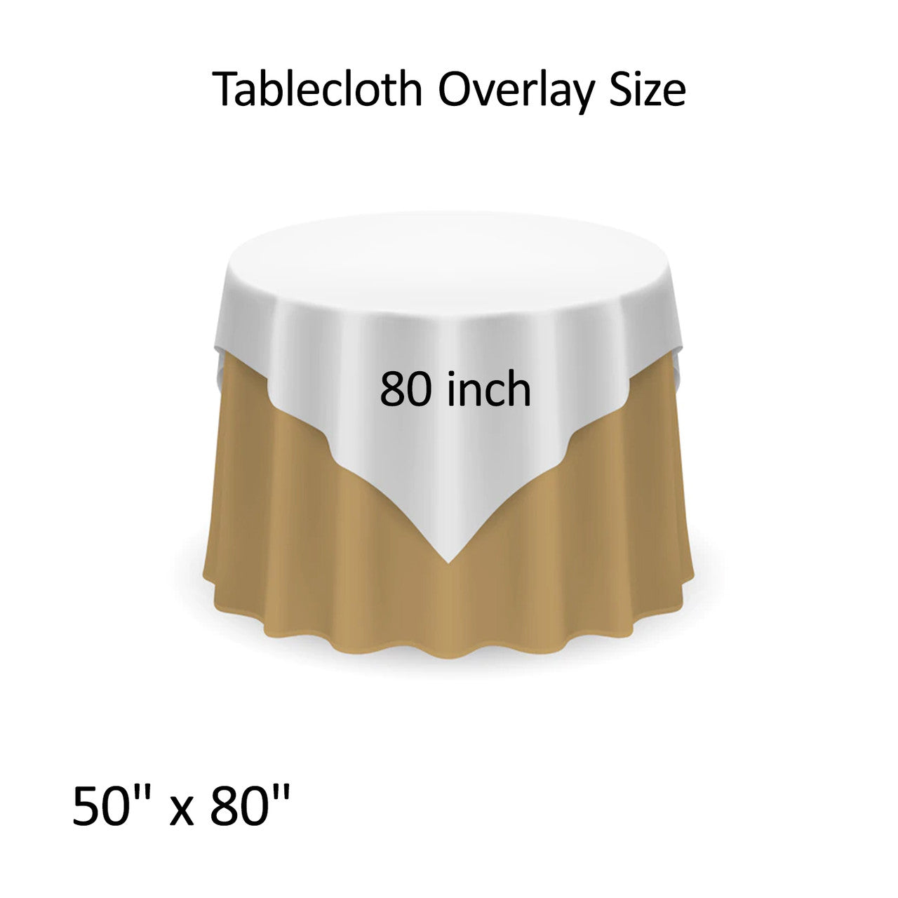 Glitter Sequin Tablecloth Overlay - Royal Blue