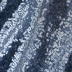 Glitter Round Sequin Sparkly Tablecloth  - Navy