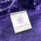 Glitter Round Sequin Sparkly Tablecloth- Purple