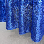 Glitter Round Sequin Sparkly Tablecloth - Royal Blue