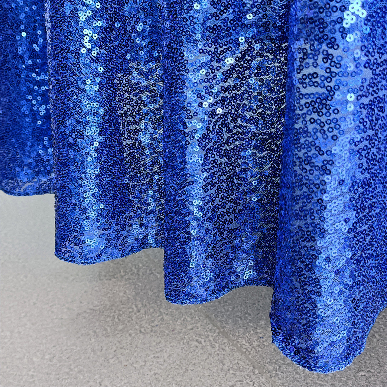 Glitter Round Sequin Sparkly Tablecloth - Royal Blue