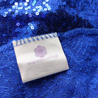 Glitter Round Sequin Sparkly Tablecloth - Royal Blue