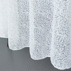 Glitter Round Sequin Sparkly Tablecloth - White