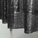 Sequin Sparkly Square Tablecloth - Black