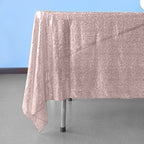 Sequin Sparkly Square Tablecloth - Blush Pink