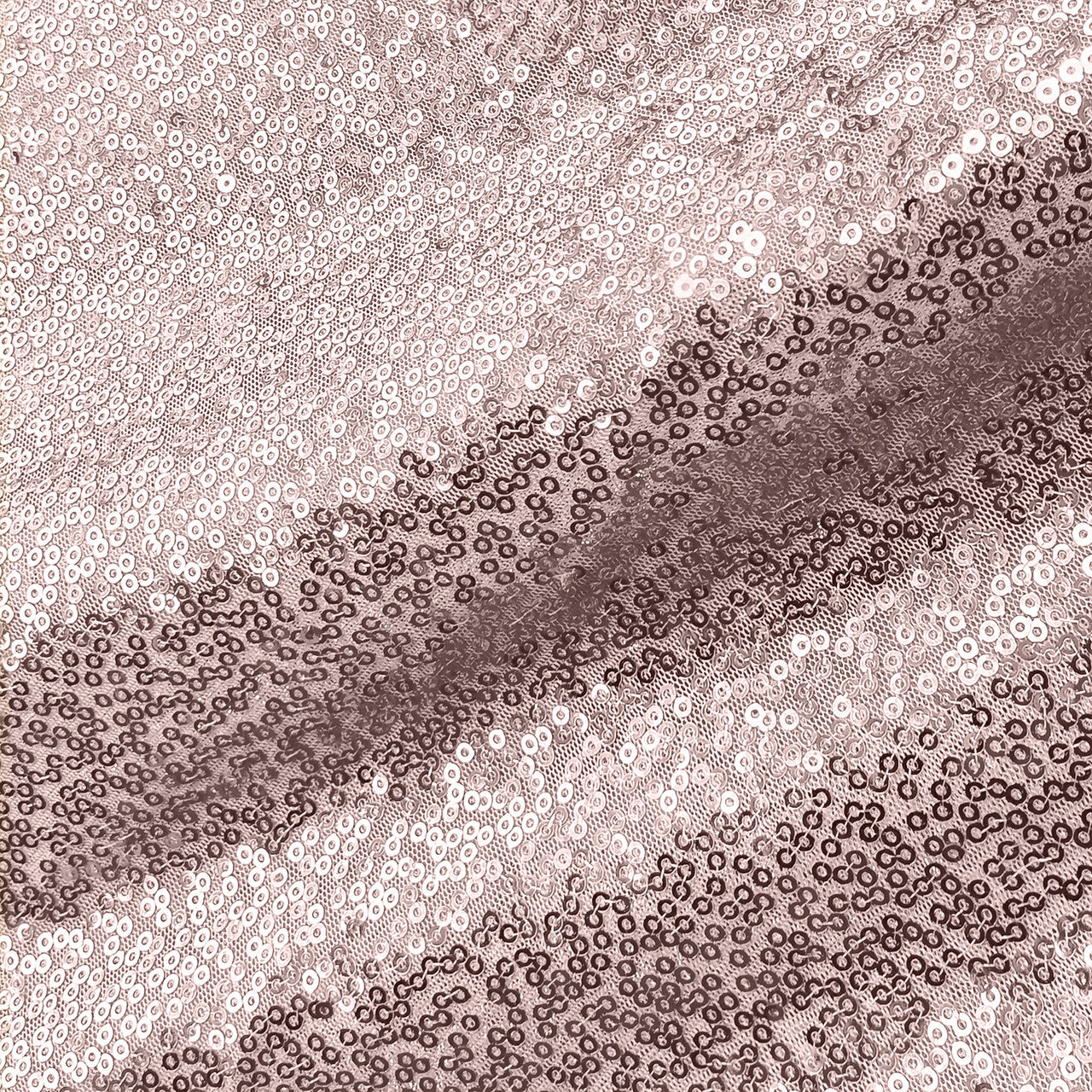 Sequin Sparkly Square Tablecloth - Blush Pink