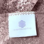Sequin Sparkly Square Tablecloth - Blush Pink