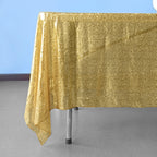 Sequin Sparkly Square Tablecloth - Champagne