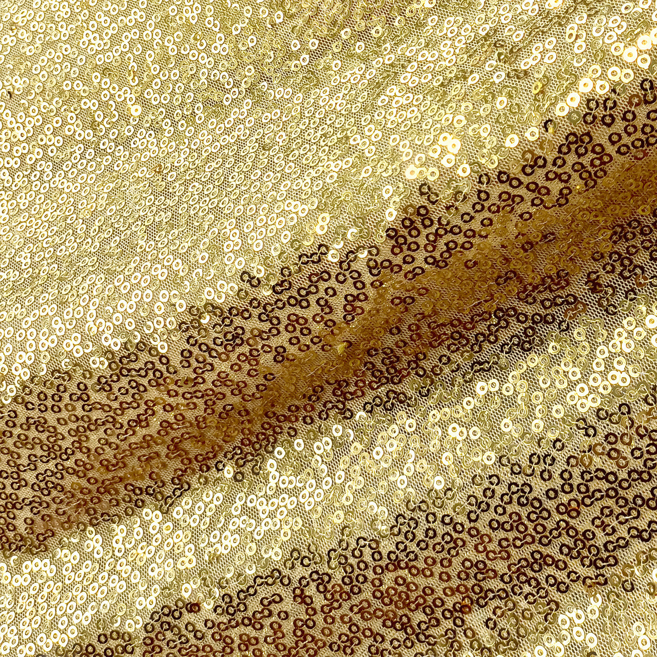 Sequin Sparkly Square Tablecloth - Champagne
