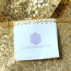 Sequin Sparkly Square Tablecloth - Champagne