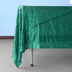 Sequin Sparkly Square Tablecloth - Emerald Green