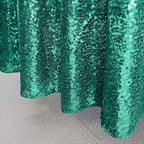 Sequin Sparkly Square Tablecloth - Emerald Green