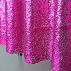 Sequin Sparkly Square Tablecloth - Fuchsia