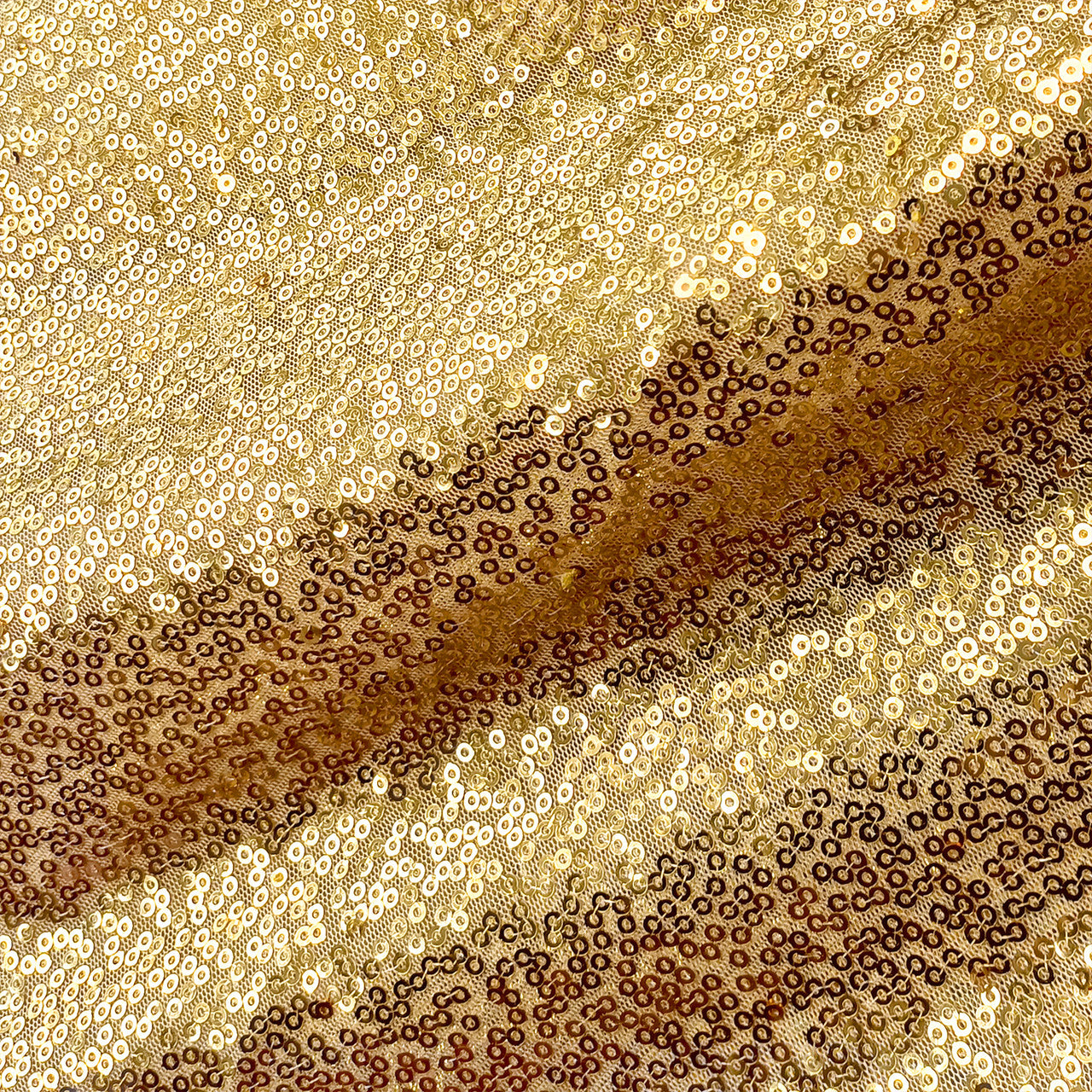 Sequin Sparkly Square Tablecloth - Gold