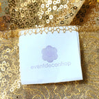 Sequin Sparkly Square Tablecloth - Gold