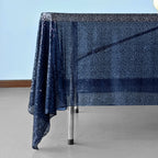 Sequin Sparkly Square Tablecloth - Navy