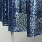 Sequin Sparkly Square Tablecloth - Navy