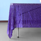 Sequin Sparkly Square Tablecloth - Purple