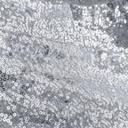 Sequin Sparkly Square Tablecloth - Silver