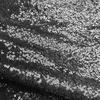 Sequin Rectangle Sparkly Tablecloth -  Black