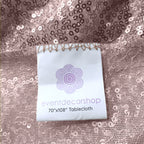Sequin Rectangle Sparkly Tablecloth - Blush Pink
