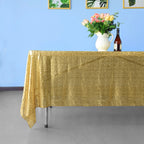 Sequin Rectangle Sparkly Tablecloth - Champagne