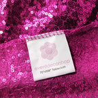 Sequin Rectangle Sparkly Tablecloth - Fuchsia