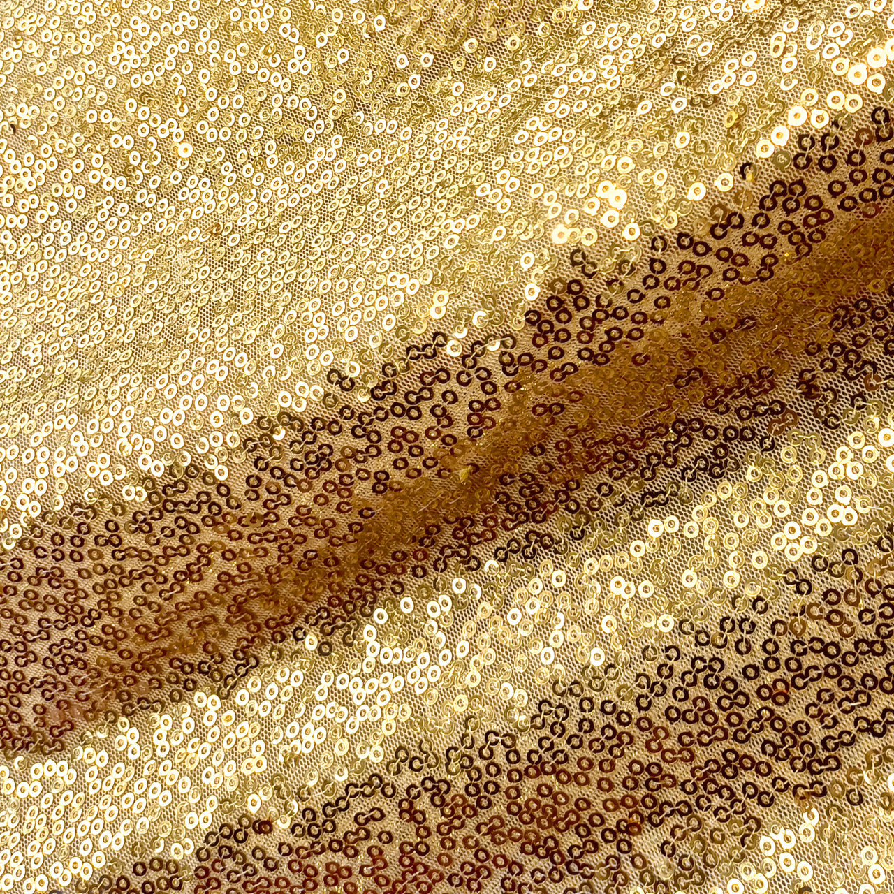Sequin Rectangle Sparkly Tablecloth - Gold
