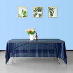 Sequin Rectangle Sparkly Tablecloth - Navy