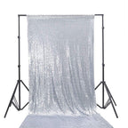 4ft x 9ft (1.3m x 3m) Sequin Backdrop Photography - Silver